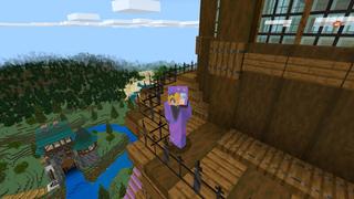 Screenshot of the Minecraft Bedrock Marketplace product Aldeia medieval gira created by CrackedCubes.