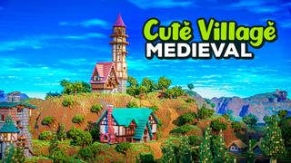 Thumbnail of the Minecraft Bedrock Marketplace product Cute Village Medieval created by CrackedCubes.