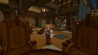 Screenshot of the Minecraft Bedrock Marketplace product Cute Village Mountain created by CrackedCubes.