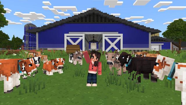 Screenshot of the Minecraft Bedrock Marketplace product Dairycraft created by CrackedCubes.