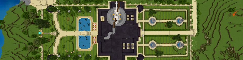 Panorama of the Minecraft Bedrock Marketplace product Deluxe Mansion created by CrackedCubes.