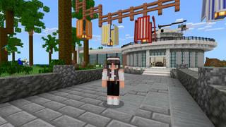 Screenshot of the Minecraft Bedrock Marketplace product Deluxe Party Mansion created by CrackedCubes.