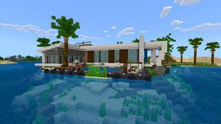 Screenshot of the Minecraft Bedrock Marketplace product Deluxe Party Mansion created by CrackedCubes.