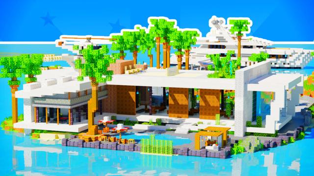Thumbnail of the Minecraft Bedrock Marketplace product Deluxe Party Mansion created by CrackedCubes.