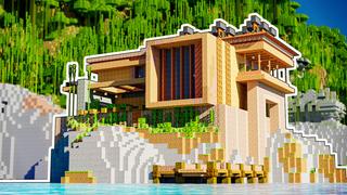 Thumbnail of the Minecraft Bedrock Marketplace product Deluxe Tropical Mansion created by CrackedCubes.