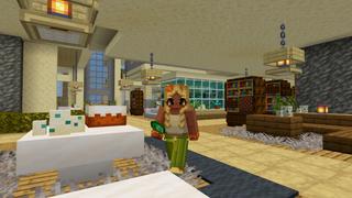 Screenshot of the Minecraft Bedrock Marketplace product Desert Biome Mansion created by CrackedCubes.