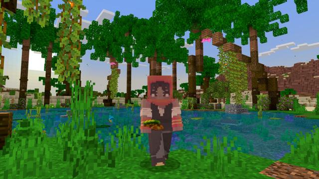 Screenshot of the Minecraft Bedrock Marketplace product Desert Oasis created by CrackedCubes.
