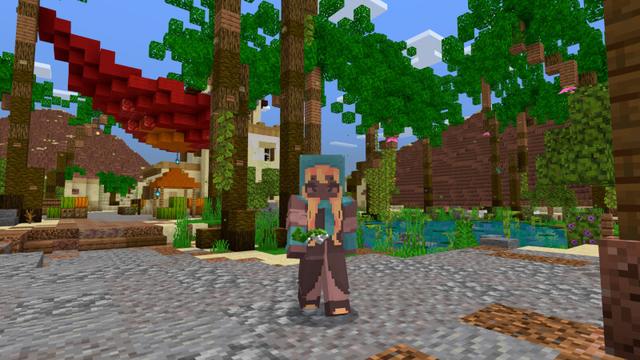 Screenshot of the Minecraft Bedrock Marketplace product Desert Oasis created by CrackedCubes.