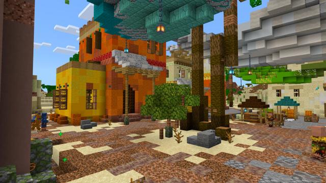 Screenshot of the Minecraft Bedrock Marketplace product Desert Oasis created by CrackedCubes.