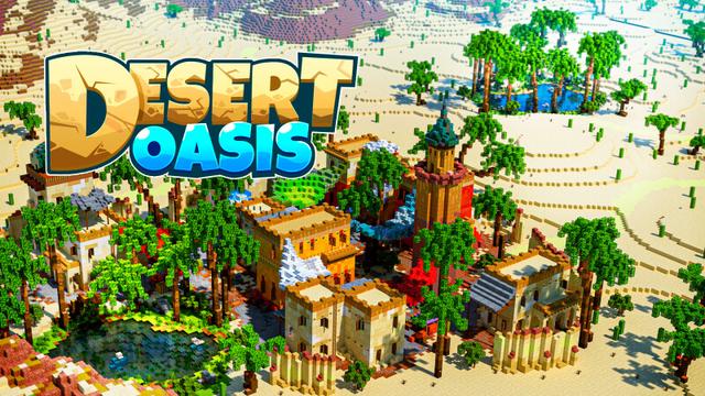 Thumbnail of the Minecraft Bedrock Marketplace product Desert Oasis created by CrackedCubes.