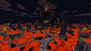 Screenshot of the Minecraft Bedrock Marketplace product Devil's Castle created by CrackedCubes.