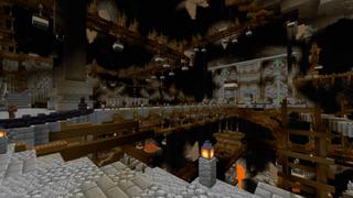 Screenshot of the Minecraft Bedrock Marketplace product Dwarven Mines created by CrackedCubes.