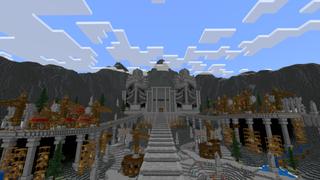 Screenshot of the Minecraft Bedrock Marketplace product Dwarven Mines created by CrackedCubes.