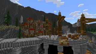 Screenshot of the Minecraft Bedrock Marketplace product Dwarven Mines created by CrackedCubes.