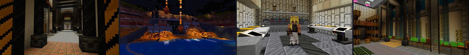 Panorama of the Minecraft Bedrock Marketplace product Firestorm Survival created by CrackedCubes.