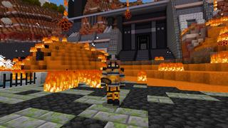 Screenshot of the Minecraft Bedrock Marketplace product Firestorm Survival created by CrackedCubes.