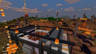 Screenshot of the Minecraft Bedrock Marketplace product Firestorm Survival created by CrackedCubes.