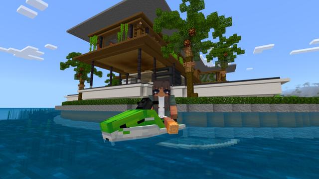 Screenshot of the Minecraft Bedrock Marketplace product Floating Mansion created by CrackedCubes.