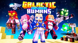 Thumbnail of the Minecraft Bedrock Marketplace product Galactic Explorers: Humans created by CrackedCubes.