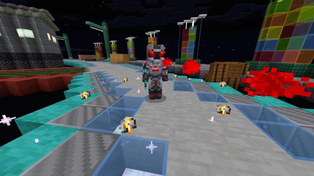 Screenshot of the Minecraft Bedrock Marketplace product Galactic PVP Battlegrounds created by CrackedCubes.