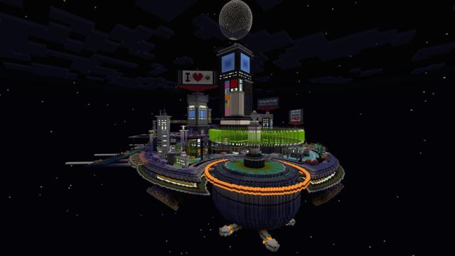 Screenshot of the Minecraft Bedrock Marketplace product Galactic PVP Battlegrounds created by CrackedCubes.