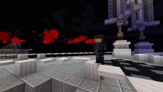 Screenshot of the Minecraft Bedrock Marketplace product Galactic PVP Battlegrounds created by CrackedCubes.