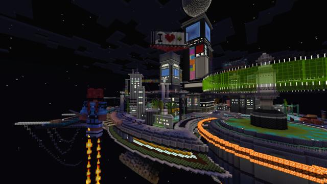 Screenshot of the Minecraft Bedrock Marketplace product Galactic PVP Battlegrounds created by CrackedCubes.
