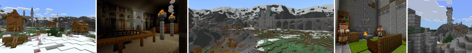 Panorama of the Minecraft Bedrock Marketplace product Gothic Refuge created by CrackedCubes.