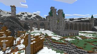 Screenshot of the Minecraft Bedrock Marketplace product Gothic Refuge created by CrackedCubes.