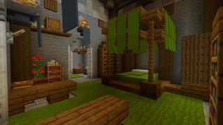 Screenshot of the Minecraft Bedrock Marketplace product Gothic Refuge created by CrackedCubes.