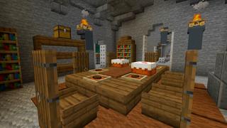 Screenshot of the Minecraft Bedrock Marketplace product Gothic Refuge created by CrackedCubes.