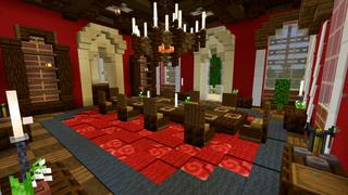 Screenshot of the Minecraft Bedrock Marketplace product Grand Mansion & Gardens created by CrackedCubes.