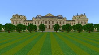Screenshot of the Minecraft Bedrock Marketplace product Grand Mansion & Gardens created by CrackedCubes.