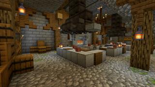 Screenshot of the Minecraft Bedrock Marketplace product Grand Mansion & Gardens created by CrackedCubes.