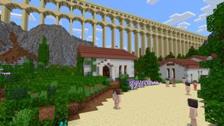Screenshot of the Minecraft Bedrock Marketplace product Greek World created by CrackedCubes.