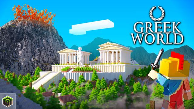 Thumbnail of the Minecraft Bedrock Marketplace product Greek World created by CrackedCubes.