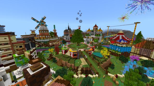 Screenshot of the Minecraft Bedrock Marketplace product Hex City created by CrackedCubes.