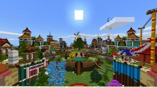 Screenshot of the Minecraft Bedrock Marketplace product Cidade Hexagonal created by CrackedCubes.