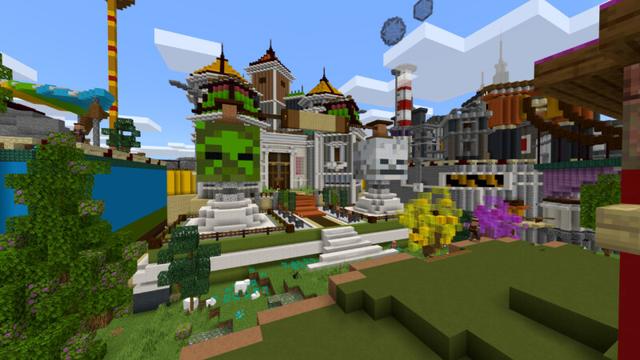 Screenshot of the Minecraft Bedrock Marketplace product Hex City created by CrackedCubes.