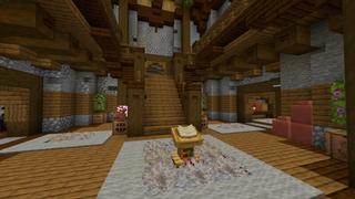 Screenshot of the Minecraft Bedrock Marketplace product Hidden Home Waterfall created by CrackedCubes.