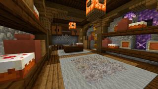 Screenshot of the Minecraft Bedrock Marketplace product Hidden Home Waterfall created by CrackedCubes.