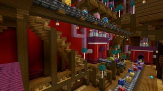 Screenshot of the Minecraft Bedrock Marketplace product Holiday Winter Mansion 2 created by CrackedCubes.