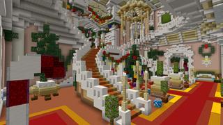 Screenshot of the Minecraft Bedrock Marketplace product Holiday Winter Mansion created by CrackedCubes.