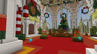 Screenshot of the Minecraft Bedrock Marketplace product Holiday Winter Mansion created by CrackedCubes.