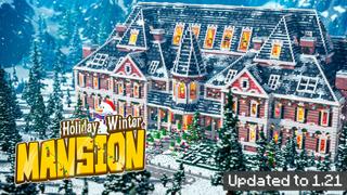 Thumbnail of the Minecraft Bedrock Marketplace product Manoir de vacances d'hiver created by CrackedCubes.