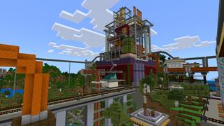 Screenshot of the Minecraft Bedrock Marketplace product Industrial Site created by CrackedCubes.