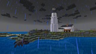 Screenshot of the Minecraft Bedrock Marketplace product Island Escape created by CrackedCubes.