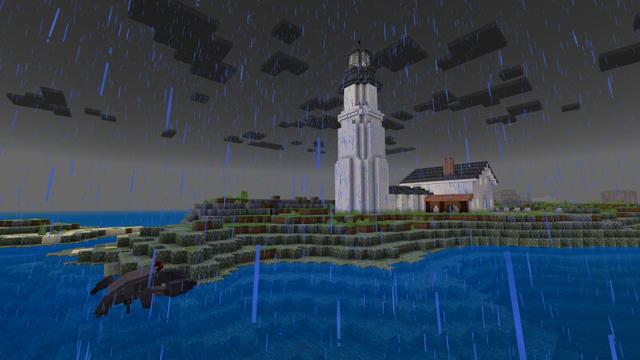 Screenshot of the Minecraft Bedrock Marketplace product Island Escape created by CrackedCubes.