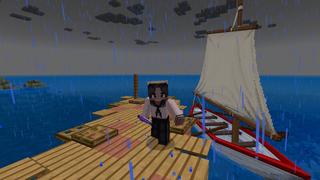 Screenshot of the Minecraft Bedrock Marketplace product Island Escape created by CrackedCubes.