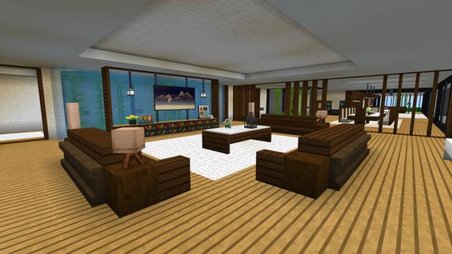 Screenshot of the Minecraft Bedrock Marketplace product Jungle Cliff Mansion created by CrackedCubes.